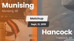 Matchup: Munising  vs. Hancock  2018