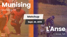 Matchup: Munising  vs. L'Anse  2019