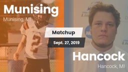 Matchup: Munising  vs. Hancock  2019