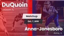 Matchup: DuQuoin  vs. Anna-Jonesboro  2016