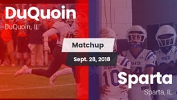 Matchup: DuQuoin  vs. Sparta  2018