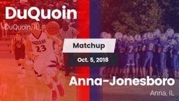 Matchup: DuQuoin  vs. Anna-Jonesboro  2018
