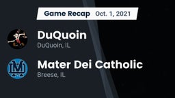 Recap: DuQuoin  vs. Mater Dei Catholic  2021