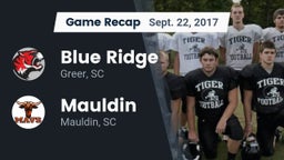 Recap: Blue Ridge  vs. Mauldin  2017
