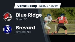 Recap: Blue Ridge  vs. Brevard  2019