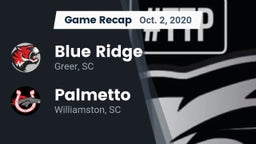 Recap: Blue Ridge  vs. Palmetto  2020