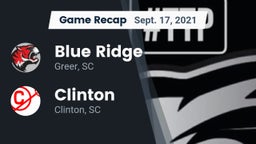 Recap: Blue Ridge  vs. Clinton  2021