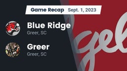 Recap: Blue Ridge  vs. Greer  2023