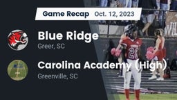 Recap: Blue Ridge  vs. Carolina Academy (High) 2023