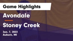 Avondale  vs Stoney Creek  Game Highlights - Jan. 7, 2022
