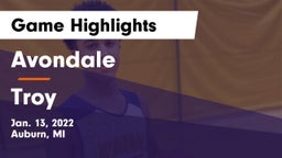 Avondale  vs Troy  Game Highlights - Jan. 13, 2022