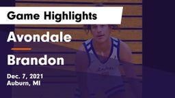 Avondale  vs Brandon  Game Highlights - Dec. 7, 2021