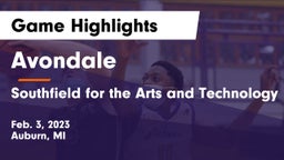 Avondale  vs Southfield  for the Arts and Technology Game Highlights - Feb. 3, 2023