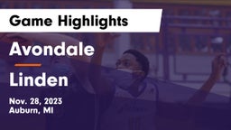 Avondale  vs Linden  Game Highlights - Nov. 28, 2023