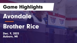 Avondale  vs Brother Rice  Game Highlights - Dec. 9, 2023