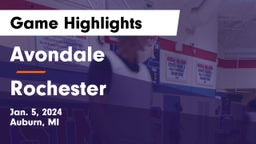 Avondale  vs Rochester  Game Highlights - Jan. 5, 2024