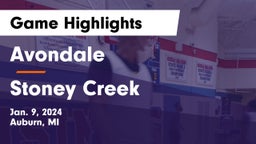 Avondale  vs Stoney Creek  Game Highlights - Jan. 9, 2024