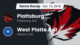 Recap: Plattsburg  vs. West Platte R-II  2018