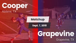 Matchup: Cooper  vs. Grapevine  2018