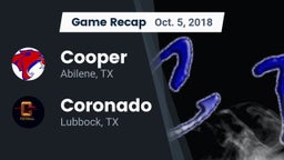 Recap: Cooper  vs. Coronado  2018