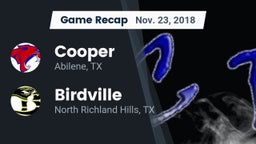 Recap: Cooper  vs. Birdville  2018