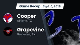 Recap: Cooper  vs. Grapevine  2019