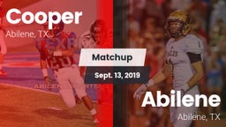 Matchup: Cooper  vs. Abilene  2019
