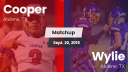Matchup: Cooper  vs. Wylie  2019