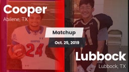 Matchup: Cooper  vs. Lubbock  2019