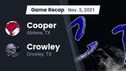 Recap: Cooper  vs. Crowley  2021