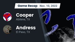 Recap: Cooper  vs. Andress  2022