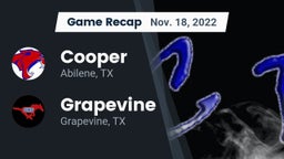 Recap: Cooper  vs. Grapevine  2022