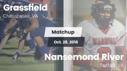 Matchup: Grassfield High vs. Nansemond River  2016