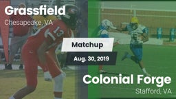 Matchup: Grassfield High vs. Colonial Forge  2019