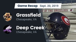 Recap: Grassfield  vs. Deep Creek  2019