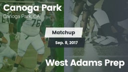 Matchup: Canoga Park High vs. West Adams Prep 2017