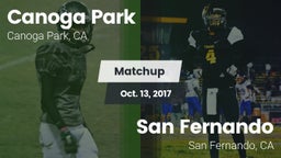 Matchup: Canoga Park High vs. San Fernando  2017