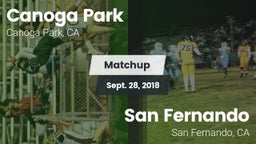 Matchup: Canoga Park High vs. San Fernando  2018
