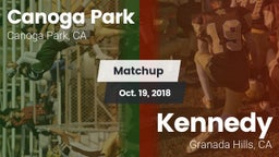 Matchup: Canoga Park High vs. Kennedy  2018