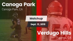 Matchup: Canoga Park High vs. Verdugo Hills  2019
