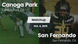 Matchup: Canoga Park High vs. San Fernando  2019