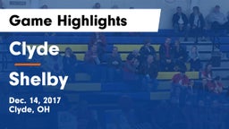 Clyde  vs Shelby  Game Highlights - Dec. 14, 2017