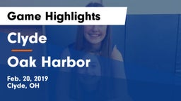 Clyde  vs Oak Harbor Game Highlights - Feb. 20, 2019