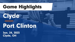 Clyde  vs Port Clinton  Game Highlights - Jan. 24, 2023