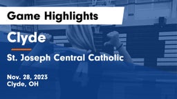 Clyde  vs St. Joseph Central Catholic  Game Highlights - Nov. 28, 2023