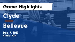 Clyde  vs Bellevue  Game Highlights - Dec. 7, 2023
