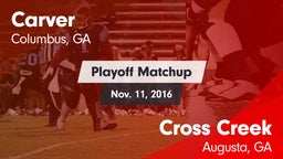 Matchup: Carver  vs. Cross Creek  2016