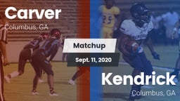 Matchup: Carver  vs. Kendrick  2020