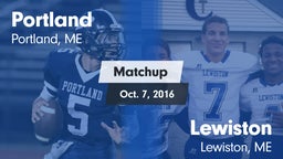 Matchup: Portland  vs. Lewiston  2016