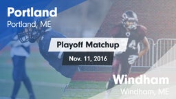 Matchup: Portland  vs. Windham  2016